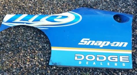 kurt Busch sheetmetal miller light race used 